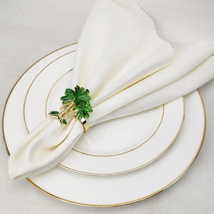 Green Coconut Tree Napkin Rings <strong>Iraca</strong> Palm Napkin Holder Ring - Product Image 4