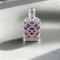 Bouteilles en verre de parfum de luxe vides avec logo personnalisé 50ml/75ml avec boîte sérigraphiée de pulvérisateur à sertir