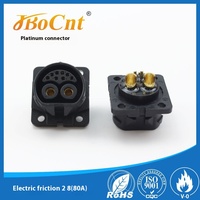 Jbocnt Connecteur Mâle Moto en Cuivre Haute Intensité 80-100A IP67, Bornes de Charge Électriques à Friction 2P 8 Cœurs avec Boucle en Nylon