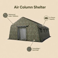 Carpa de PVC Impermeable, Diseño de Camuflaje, Tela Oxford Resistente, Portátil, para Campamento al Aire Libre y Uso Médico, Directo de China