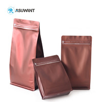 Sachets écologiques de café, pochette debout, 250G 500G, en feuille noire, fermeture éclair, avec Valve, nouvelle collection