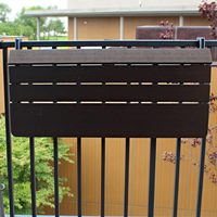 Bureau pliable mural suspendu Table de terrasse réglable Table de balcon Table de bar extérieure pliante pour terrasse pour patio jardin