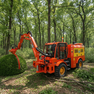 Máquina Podadora de Medianas y Taludes de Autopista JK-431, Cortadora de Setos Autopropulsada de Orugas/Ruedas, Maquinaria Forestal - Product Image 2