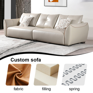 Venta de fábrica de lujo moderno salón sofá de cuero sala de estar Oficina sofá conjunto muebles sala de estar sofá - Product Image 3