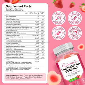 Gummies multivitaminées haute puissance pour femmes, marque privée, pour l'équilibre hormonal et le soutien à la ménopause, vente en gros, vitamines santé non-OGM - Product Image 2