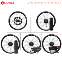 Kit de conversion de vélo électrique LVBU de haute qualité, étanche, 36V 250W, roue avant 16 pouces, avec batterie au lithium