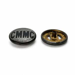 Boutons-pression carrés ronds en alliage de zinc pour chemises homme, 12 mm, avec logo personnalisé, motif métallique, boutons-pression pour abaya - Product Image 2