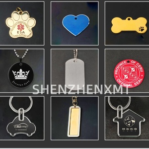 Insignia con logotipo de metal personalizado, regalo exquisito, Etiqueta de perro de acero inoxidable, código QR, colgante para mascotas, pantalla de seda, diseño 3D, colores personalizados - Product Image 6