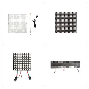 Matriz <span class=keywords><strong>LED</strong></span> RGB Flexible WS2812B de 24*24 Puntos, Insertada en PCB de Pantalla <span class=keywords><strong>LED</strong></span>, Panel <span class=keywords><strong>LED</strong></span> Digital RGB de 5v, Matriz <span class=keywords><strong>LED</strong></span> Direccionable - Product Image 2