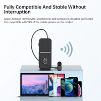 Microphone double sans fil à clipser, longue autonomie, avec suppression du bruit, pour la conduite et les professionnels