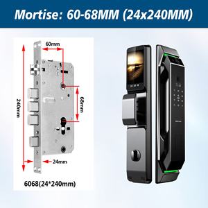 Ouverture de porte intelligente Reconnaissance faciale Capteur de corps humain Commutateur Graffiti Carte noire Empreinte digitale Ecologique Anti-levier Nuage - Product Image 2