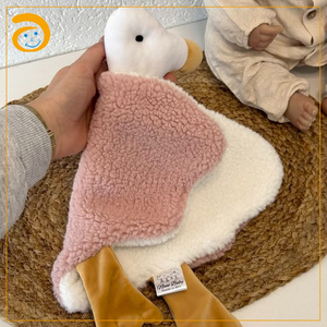 <span class=keywords><strong>Doudou</strong></span> en peluche douce pour bébé avec tête d'animal en peluche, couverture de sécurité, jouet de berceau pour nouveau-né, essentiel pour la chambre d'enfant, vente en gros - Product Image 4
