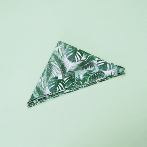 Conjunto de arnés de correa de perro de algodón reciclado respetuoso con el medio ambiente, bufanda de cuello a juego impresa impermeable sostenible de Color liso - Product Image 6