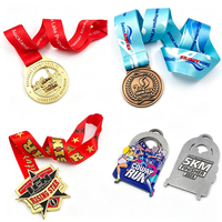 Maßgefertigte Sportmedaillen |   Marathon-Laufmedaillen Wettkampf-Auszeichnungen Personalisierte Medaillons Maßgefertigtes Band - Antik/Modern
