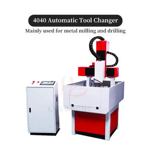 Machine de gravure sur <span class=keywords><strong>bois</strong></span> en fonte 6060, 2,2 kW, 4040, changement automatique d'outil, fraisage, perçage, taraudage, dispositif intégré - Product Image 4