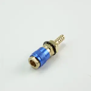 Watergekoelde & Gas Adapter Quick Connector Montage Rood Blauw Snelle Koppelingen Voor Lastoorts 6Mm 8Mm