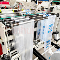 Machine Entièrement Automatique pour la Fabrication de Sacs Gilet en Plastique Noir, Machine de Production de Sacs en Nylon