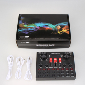 Tarjeta de sonido externa multifunción universal para DJ Phone <span class=keywords><strong>Computer</strong></span> & <span class=keywords><strong>Audio</strong></span> Vibrato Anchor <span class=keywords><strong>Audio</strong></span> Sound Mixer - Product Image 6