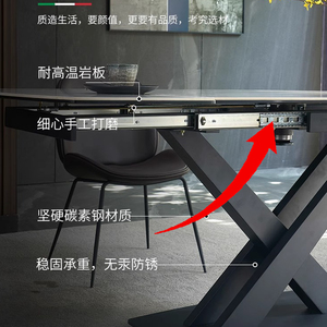 Modern Design Smart Convertible Extendable Dining <b>Table</b> With Rotate Stretch Mechanism <b>Space</b>-<b>Saving</b> Big 008852 - Product Image 4