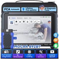 Escáner Automotriz Profesional MUCAR 892BT, Codificación ECU, Prueba Bidireccional, 35 Funciones de Reinicio de Mantenimiento, Android 10, Bluetooth, Escaneo Obd2