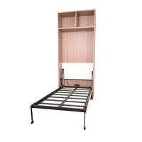 Meubles de chambre à coucher au design moderne recommandés, lit escamotable à télécommande électronique, lit mural en métal, taille unique, autres avec armoire