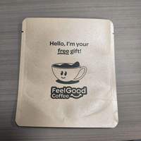 Sachet Doypack en PET/PE avec impression de logo personnalisé, intérieur métallisé refermable, qualité alimentaire, pour le café