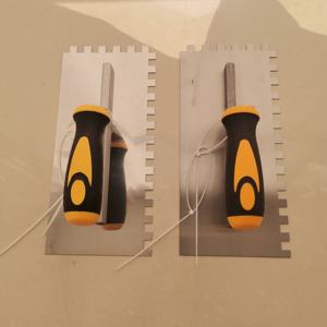 <span class=keywords><strong>Spatule</strong></span> à carrelage, construction, manche en plastique inoxydable, truelle à encoches en acier inoxydable, truelle à plâtre - Product Image 4
