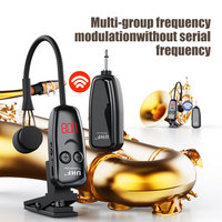 Microphone d'instrument sans fil professionnel UHF pour saxophone trompette sax récepteur sans fil émetteur prise de portée 50M