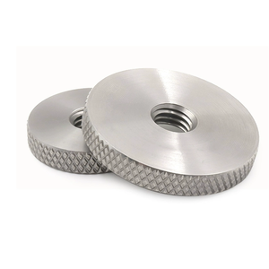 304 Edelstahl Rändelmutter M3 M4 M5 M6 M8 M10 mit großem flachem Griff, verstellbarer Rändelknopf, runder Daumenmutter - Product Image 2