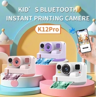 Appareil photo instantané avec imprimante photo couleur, enregistreur vidéo pour enfants, écran IPS 2,4 pouces, imprimante d'étiquettes pour appareil photo à impression instantanée