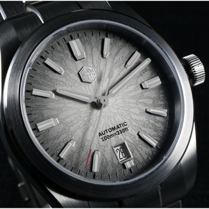 นาฬิกาข้อมือผู้ชาย San Martin SN0144 GMT ขายส่ง คุณภาพสูง รุ่นวินเทจ ระบบจักรกลอัตโนมัติ ตัวเรือนสแตนเลสสตีล 316L - Product Image 3