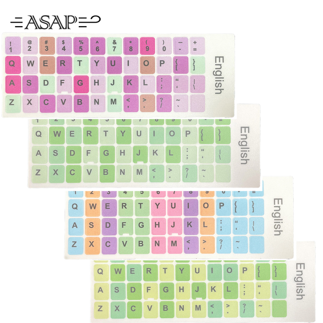 US French Italiano Russian Japanese Arabic Deutsch Laptop Keyboard Sticker