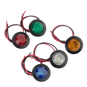 Indicador LED de nueva condición, luz indicadora lateral para remolque, V 12, 24V, amarillo, blanco, rojo, camiones, señal de giro, accesorio de luz para coche - Product Image 1