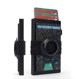 Slim Minimalist Leather Card Holder purse Front Pocket Wallet RFID Blocking Credit Card Wallet
