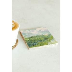 Posavasos de Piedra Individual de la Serie Vincent Van Gogh, Diseño Cuadrado 136, para Regalo Empresarial o Promocional - Product Image 2