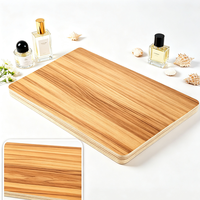 Panel Dinding TV dari Kayu Lapis Veneer Ebony Dekoratif untuk Dekorasi Rumah, Kayu Lapis untuk Penggunaan Jangka Panjang