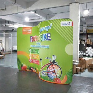 Support de toile tendue publicitaire personnalisable pour salon professionnel, format adaptable, pour scènes multi-usages - Product Image 5