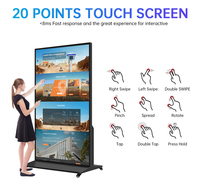 CUHUB - Kiosco Digital Vertical con Pantalla Táctil Android de 55 Pulgadas, Pantalla Completa, LCD, para Publicidad en Ascensores y Educación