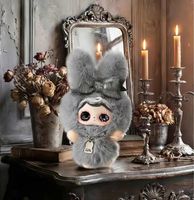 Poupées en peluche PVC Baby 100% authentiques Yuna Nocturne Overture V2 Series Blind Box, 8 pièces/boîte, style gothique, breloques de sac lapin