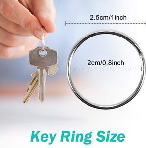 Crochets pivotants premium PCS avec anneaux porte-clés, crochets de porte-clés en métal pour lanières, fermoirs mousquetons pour clés, bijoux, bricolage, artisanat (en pouces et mm) - Product Image 5