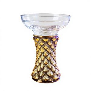 Cazoleta de Cristal Transparente para Cachimba, Cazoleta de Resina Colorida para Shisha, Accesorio de Fumar de Lujo para Bar, Regalo, Viajes - Product Image 1