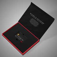 Benutzer definierte Luxus-Geschenk karte Visitenkarte verpackungs box VIP Trading Kreditkarten verpackung