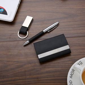 Coffret Cadeau d'Affaires Exclusif : Stylo de Marque, Porte-clés et Porte-cartes - Cadeau d'Entreprise Idéal - Product Image 3