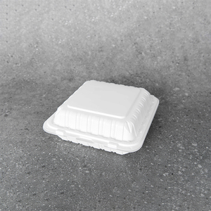 Customized disposable plastic takeaway three compartment clamshell lunch bento boxes food container