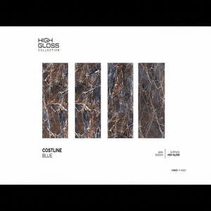 Diseño moderno de mármol 600x1200mm baldosas de cerámica de porcelana brillante tamaño grande suelo de pared losas de piedra sinterizada - Product Image 1