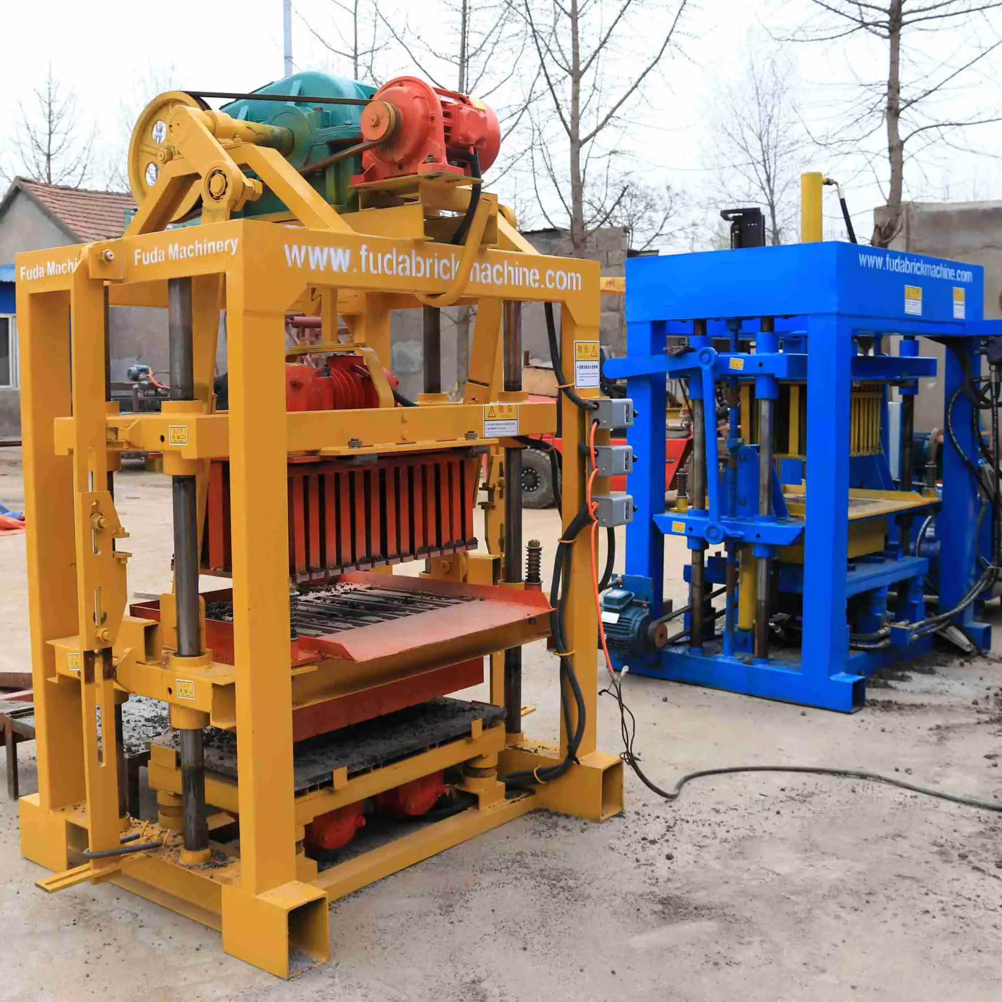 cement concrete hollow block brick making machinery small machines to make money making machine for sale at home