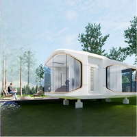 Capsule spatiale modulaire de luxe intégrée, pod de vie préfabriqué avec isolation intelligente et design écologique pour les séjours en resort