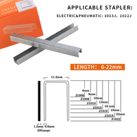 Agrafes décoratives zinguées 10J pour pistolet pneumatique, agrafes de type U série 10J, agrafes série 20GA pour canapés et meubles