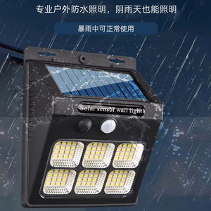 Solar <b>Sensor</b> Wall <b>Light</b> Cob Led Square Outdoor Waterproof <b>Motion</b> Detection - Product Image 5