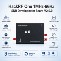 HackRF ONE 1MHz-6GHz Placa de Desarrollo SDR V2.0.0 Radio Definida por Software de Código Abierto Carcasa de Aleación de Aluminio Antena Incluida Pantalla TFT de 3.2 Pulgadas
